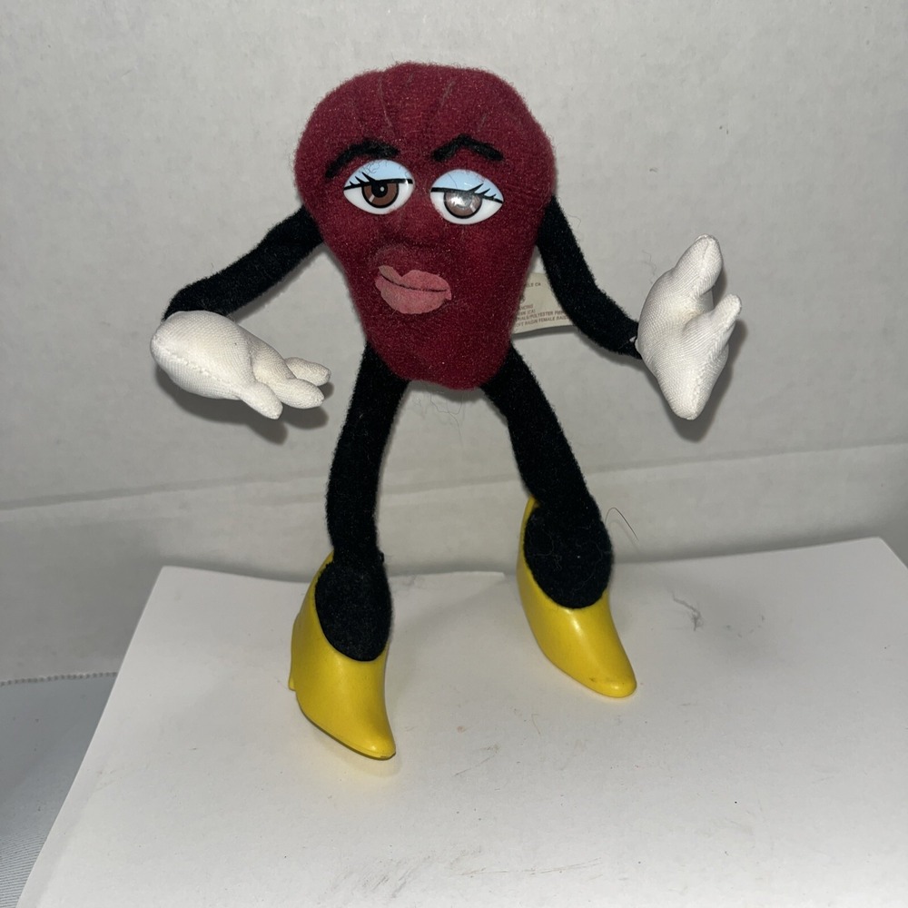 California Raisins Figure Girl Yellow Heels 1988 Posable Applause